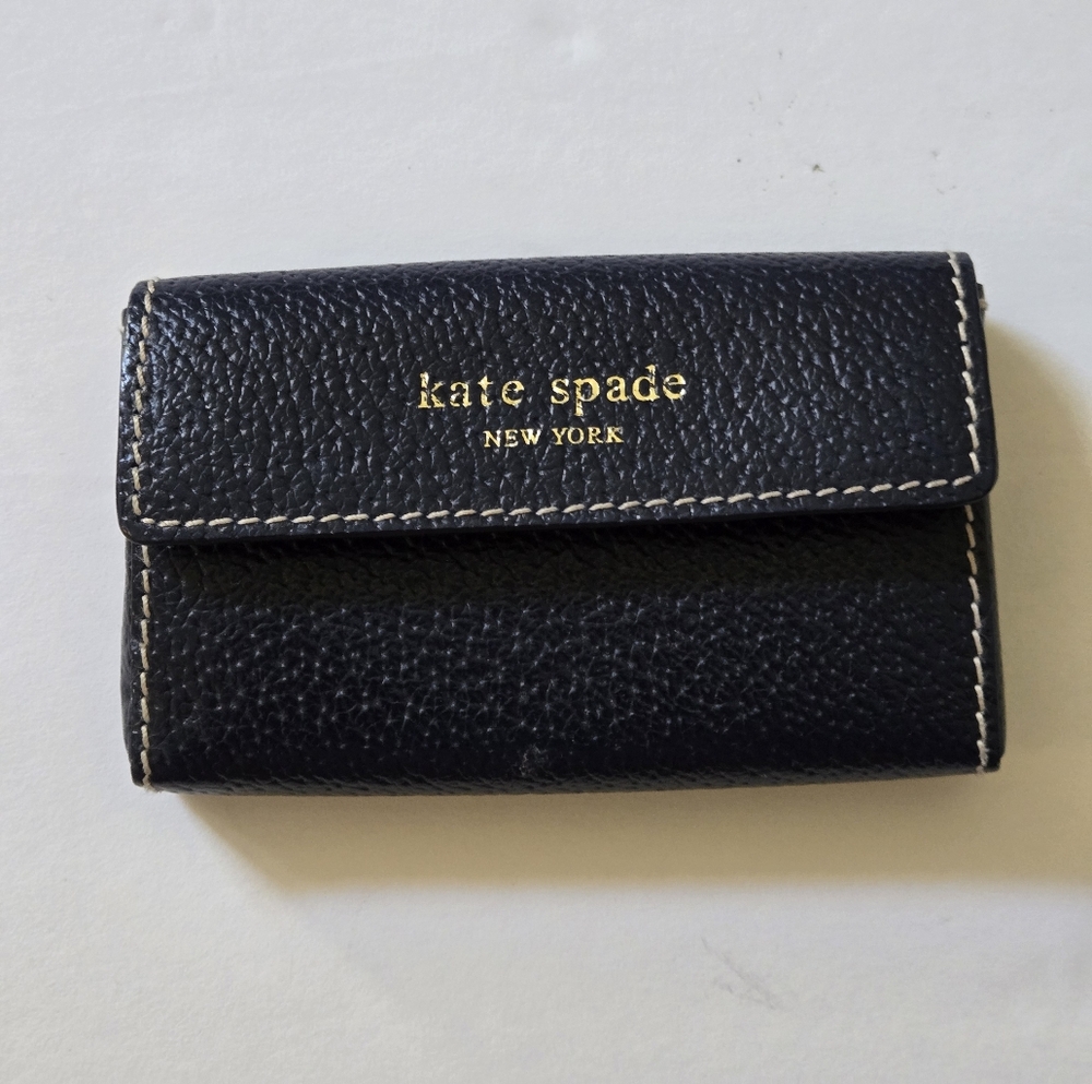 Kate Spade Black Leather Card Holder